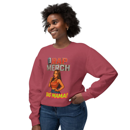 Big Mama Rap Merch Crewneck Sweatshirt, Unisex Lightweight Hoodie, Hip Hop Apparel, Music Lover Gift, Streetwear Fashion