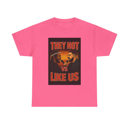 Unisex Graphic Tee - They Not Vs Like Us, Funny T-Shirt, Hip Hop Style, Gift for Music Lovers, Casual Wear, Streetwear