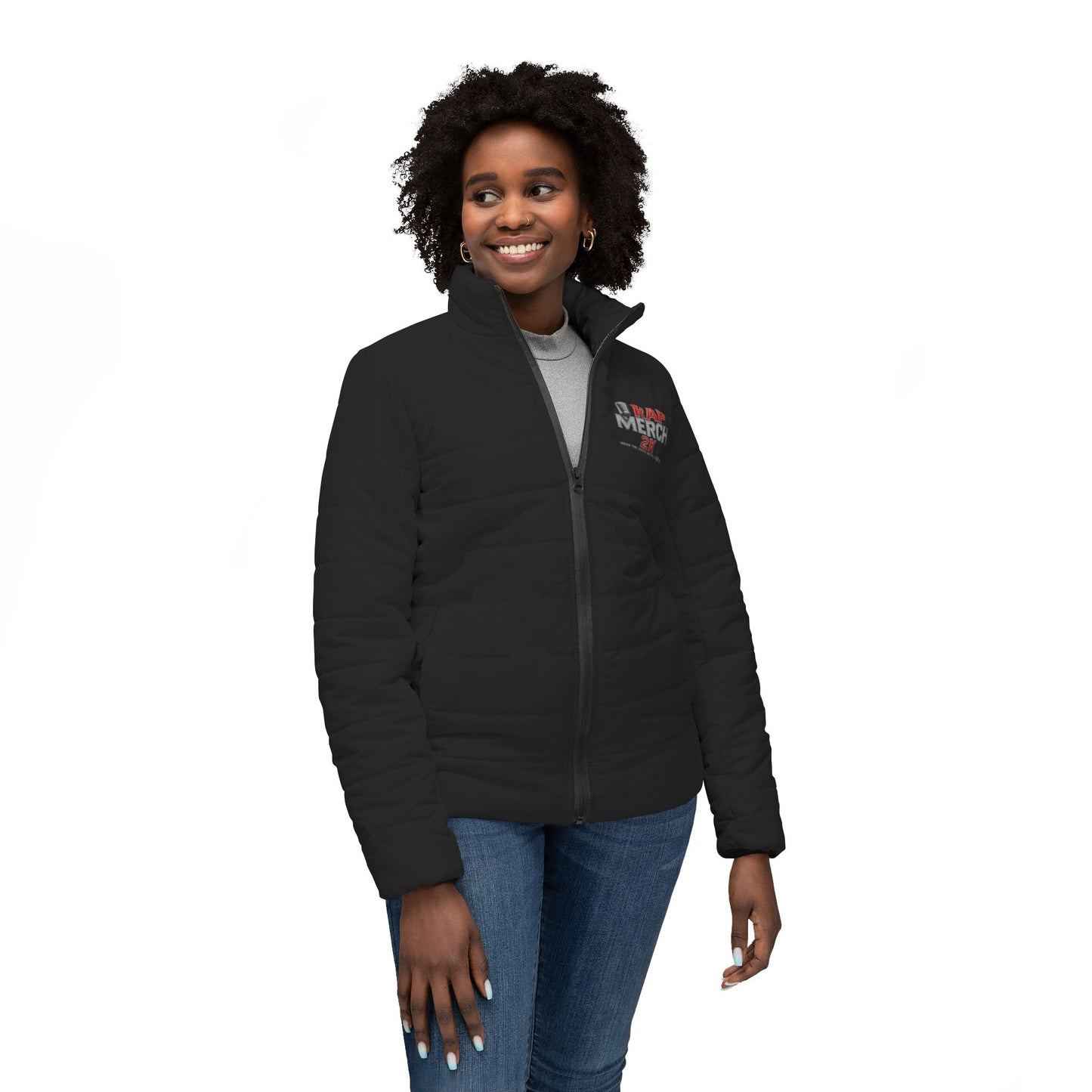Women's Puffer Jacket RAP MERCH