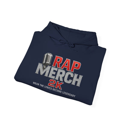 Rap Merch Hooded Sweatshirt, Unisex Rap Hoodie, Music Lover Gift, Cool Streetwear, Hip Hop Fashion, Celebrate Your Passion