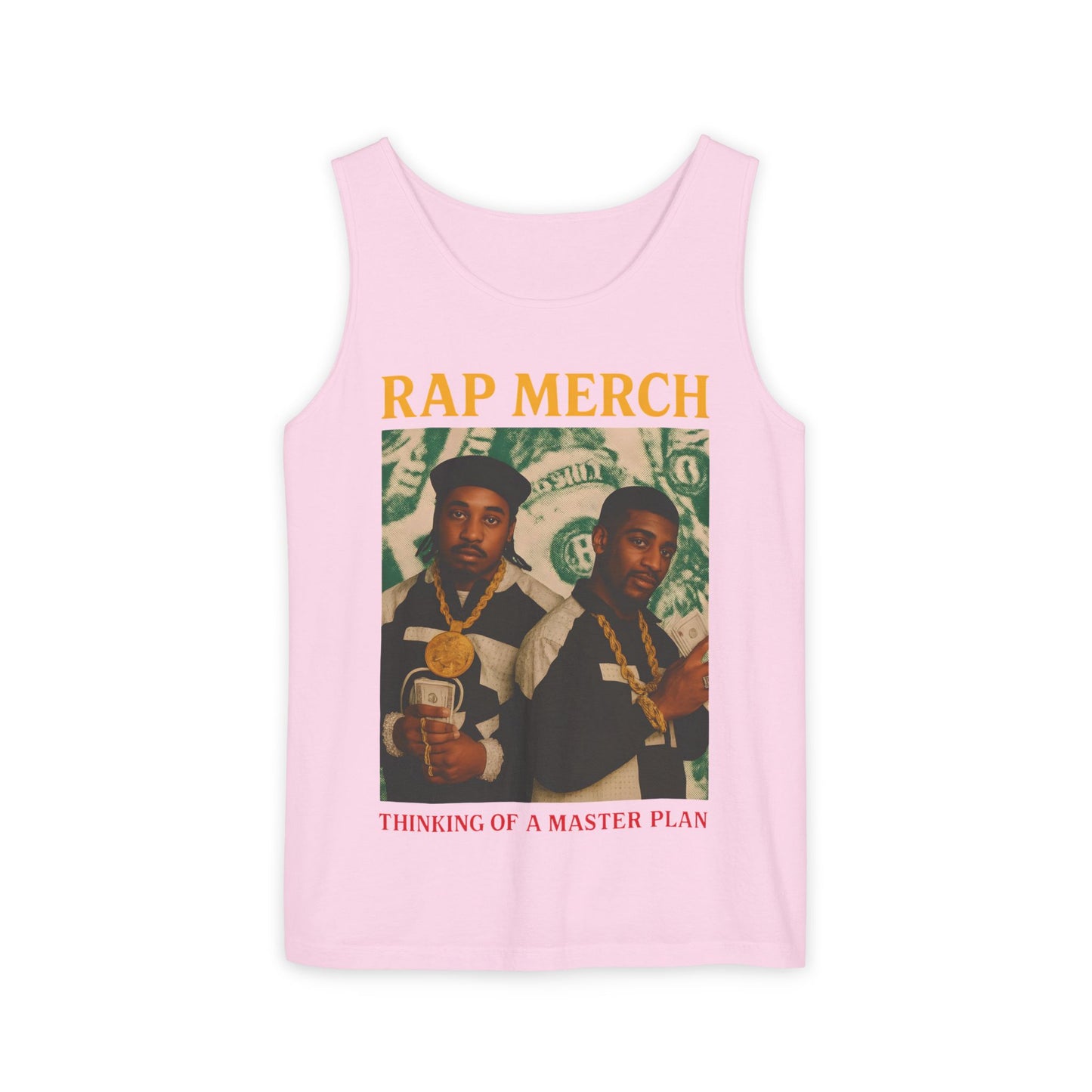 Rap Merch Garment-Dyed Tank Top - Unisex Music Apparel, Hip-Hop Fashion, Casual Summer Wear, Gift for Music Lovers, Festival Clothing