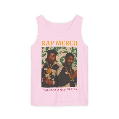 Rap Merch Garment-Dyed Tank Top - Unisex Music Apparel, Hip-Hop Fashion, Casual Summer Wear, Gift for Music Lovers, Festival Clothing