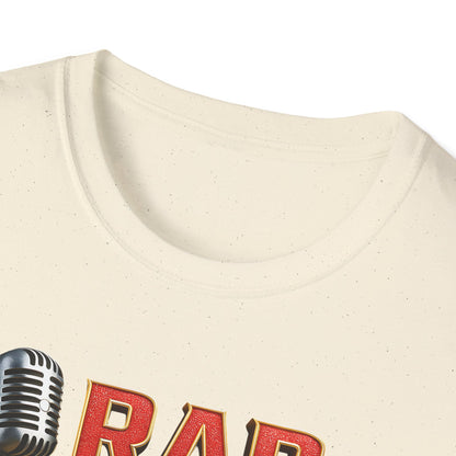 Rap Merch Unisex Softstyle T-Shirt - Fun Hip Hop Graphic Tee, Music Lover Gift, Concert Apparel, Casual Wear, Streetwear Fashion