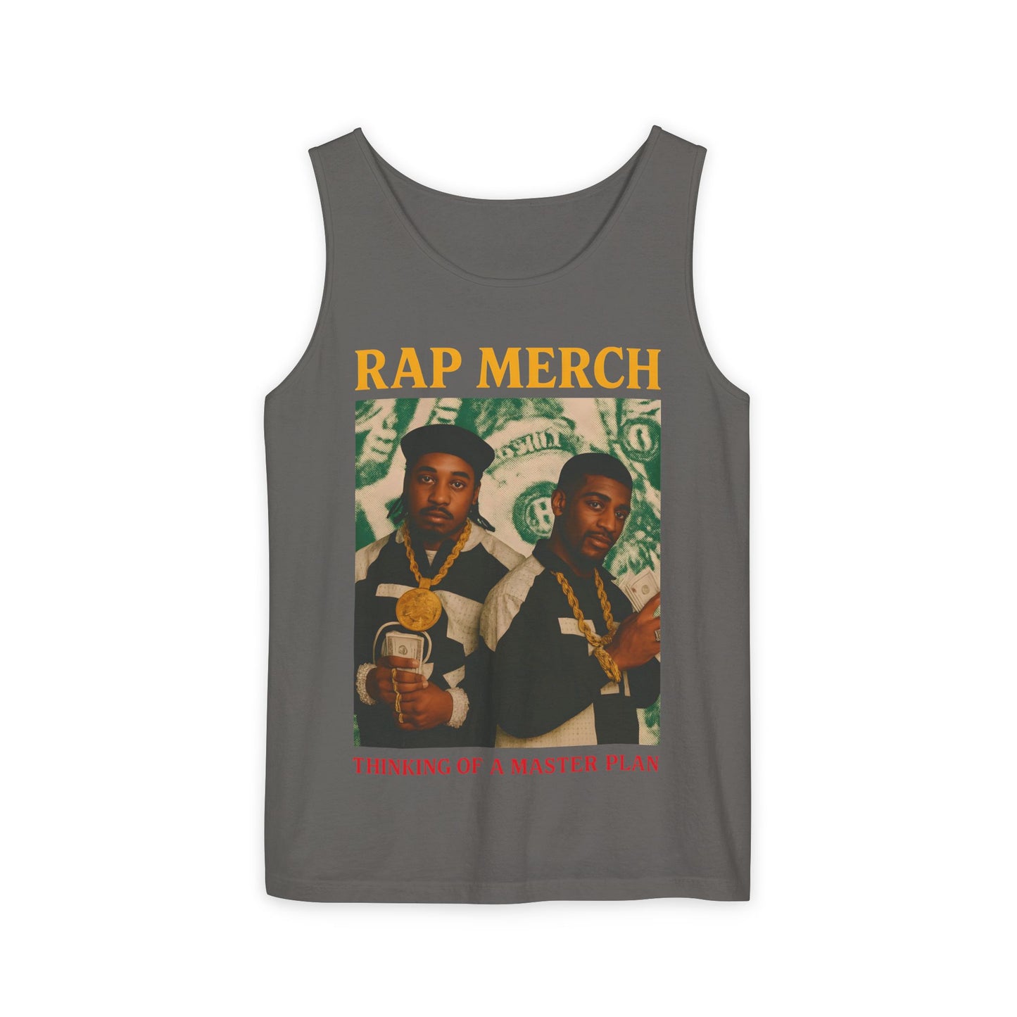 Rap Merch Garment-Dyed Tank Top - Unisex Music Apparel, Hip-Hop Fashion, Casual Summer Wear, Gift for Music Lovers, Festival Clothing