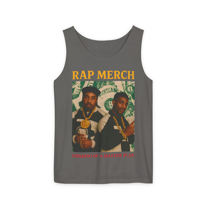 Rap Merch Garment-Dyed Tank Top - Unisex Music Apparel, Hip-Hop Fashion, Casual Summer Wear, Gift for Music Lovers, Festival Clothing