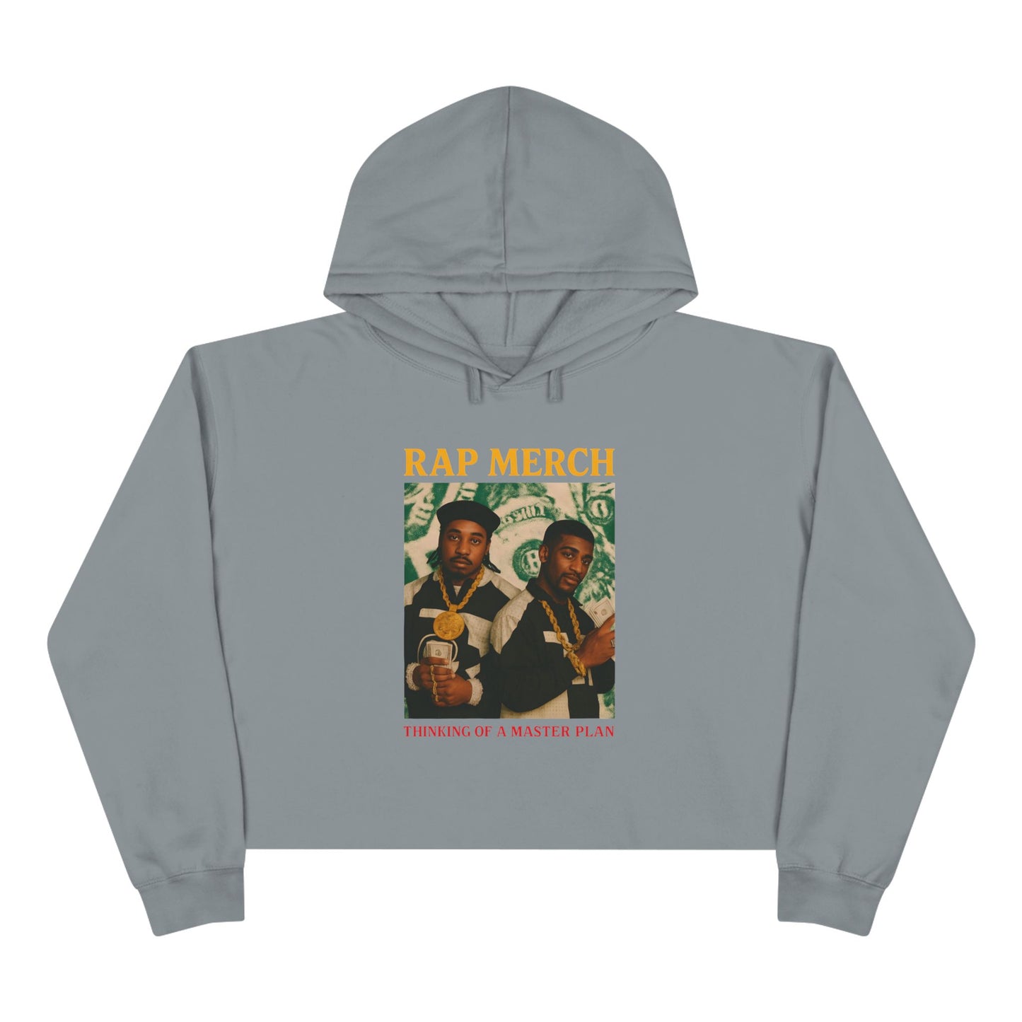 Trendy Hip-Hop Crop Hoodie, Streetwear, Music Lover Gift, Casual Wear, Festival Apparel, Unique Rap Merchandise