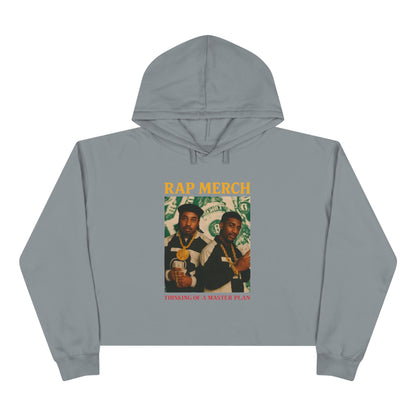 Trendy Hip-Hop Crop Hoodie, Streetwear, Music Lover Gift, Casual Wear, Festival Apparel, Unique Rap Merchandise