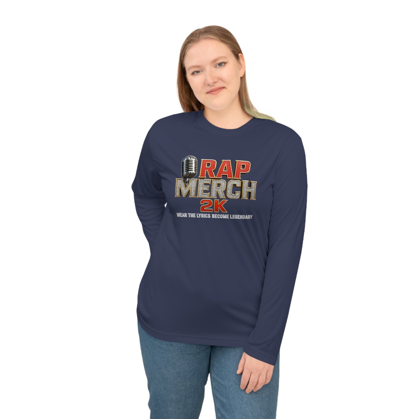 Rap Merch Unisex Performance Long Sleeve Shirt, Music Lover Gift, Concert Outfit, Rap Merchandise, Casual Sportswear, Gift for Him/Her