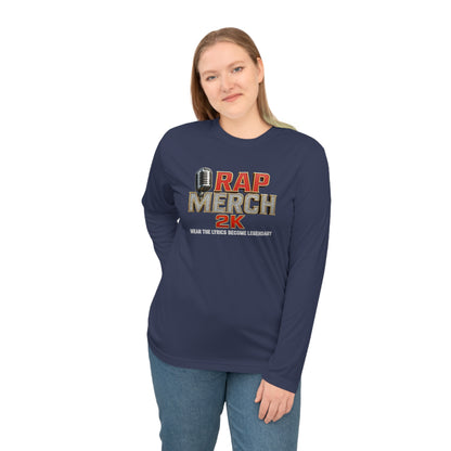 Rap Merch Unisex Performance Long Sleeve Shirt, Music Lover Gift, Concert Outfit, Rap Merchandise, Casual Sportswear, Gift for Him/Her