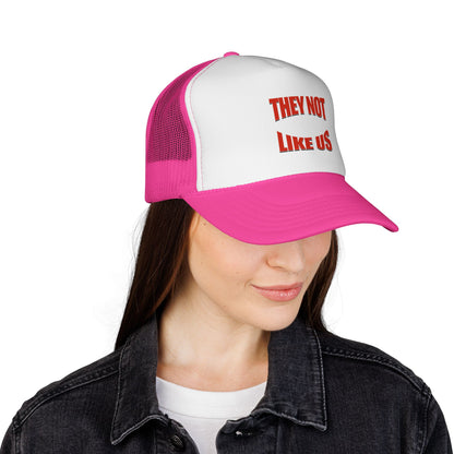 They Not Like Us Bold Statement Trucker Cap - Perfect for Casual Outings, Gifts for Friends, Outdoor Adventures, Sports Events, Summer Festivals
