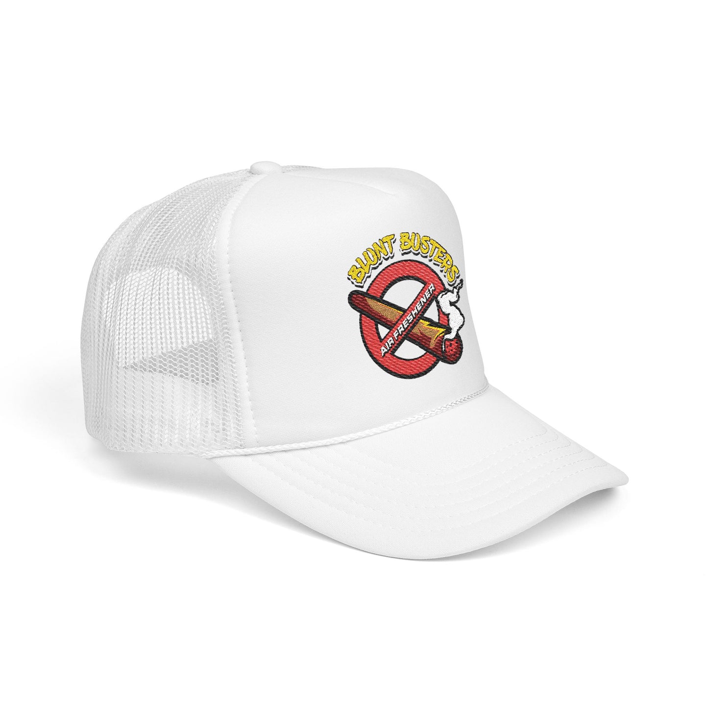Embroidered Foam Trucker Hat | Retro Rap Merch Cap, Gift for Music Lovers, Festival Accessory
