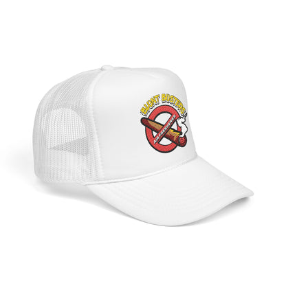Embroidered Foam Trucker Hat | Retro Rap Merch Cap, Gift for Music Lovers, Festival Accessory