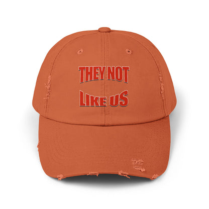 “Unisex Distressed Cap  Bold Statement Streetwear Hat