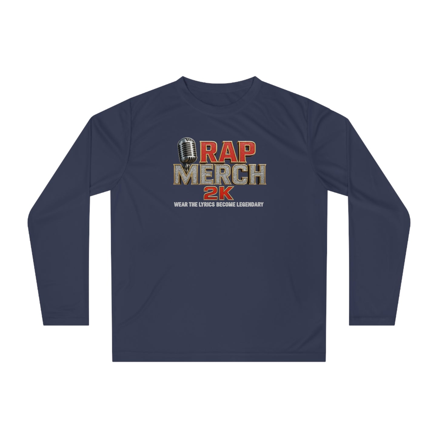 Rap Merch Unisex Performance Long Sleeve Shirt, Music Lover Gift, Concert Outfit, Rap Merchandise, Casual Sportswear, Gift for Him/Her