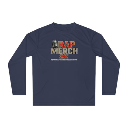 Rap Merch Unisex Performance Long Sleeve Shirt, Music Lover Gift, Concert Outfit, Rap Merchandise, Casual Sportswear, Gift for Him/Her