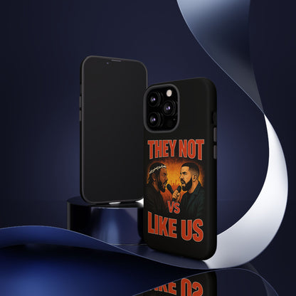 "Tough phone case, durable iPhone cover with funny design, perfect gift for Drake fans.