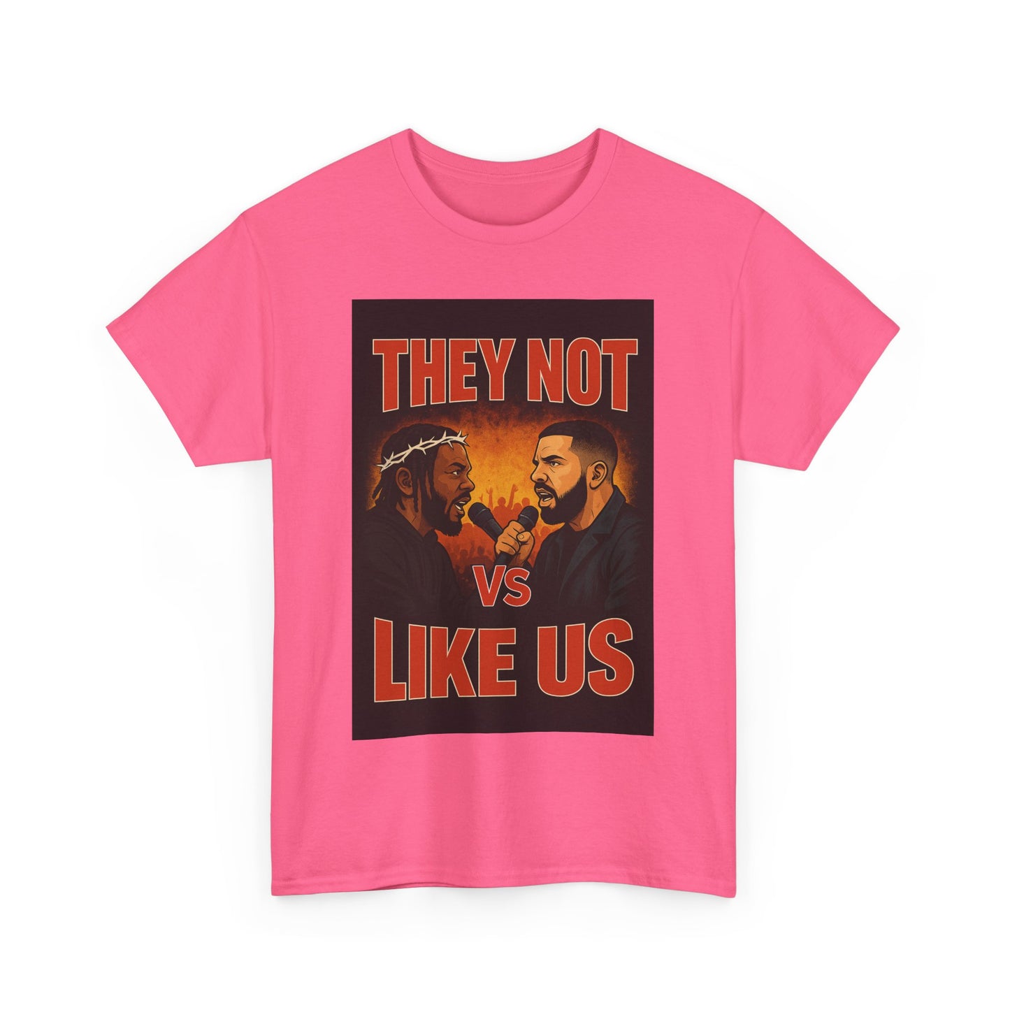 Unisex Graphic Tee - They Not Vs Like Us, Funny T-Shirt, Hip Hop Style, Gift for Music Lovers, Casual Wear, Streetwear