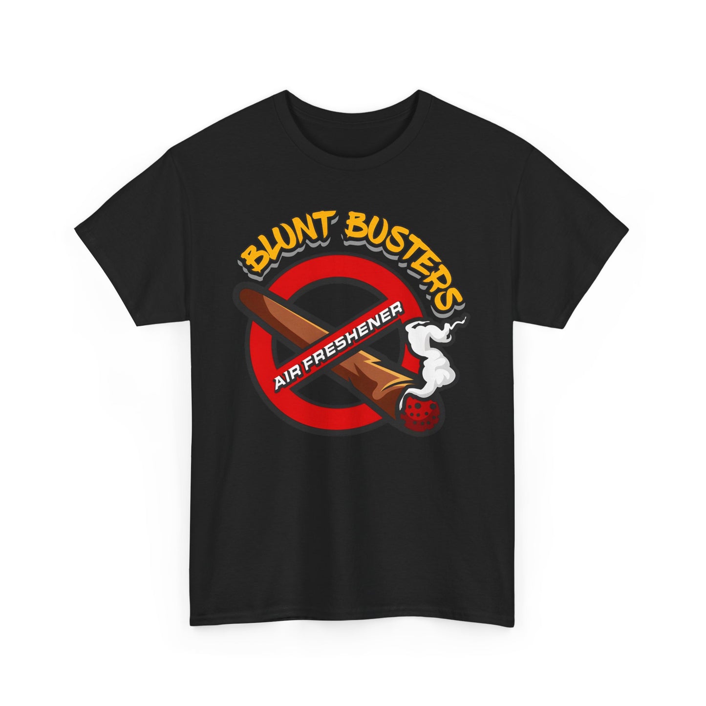 "Ghostbusters-inspired unisex heavy cotton tee, retro graphic shirt for fans and Halloween."