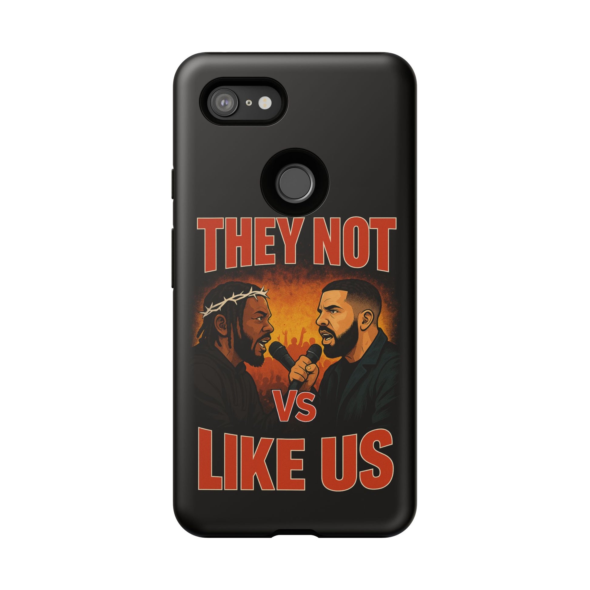"Tough phone case, durable iPhone cover with funny design, perfect gift for Drake fans.