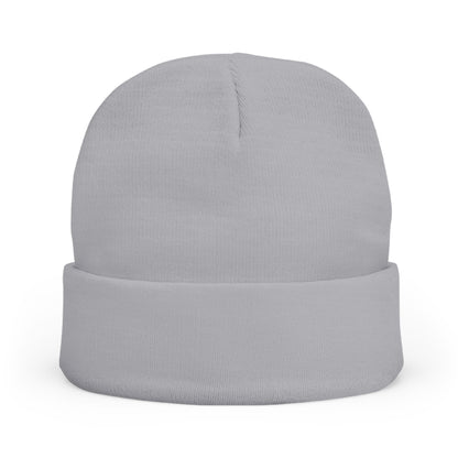 Rap Merch White Embroidered Knit Beanie, Hip Hop Accessory, Music Lover Gift, Streetwear Fashion, Winter Warmth, Trendy Headwear