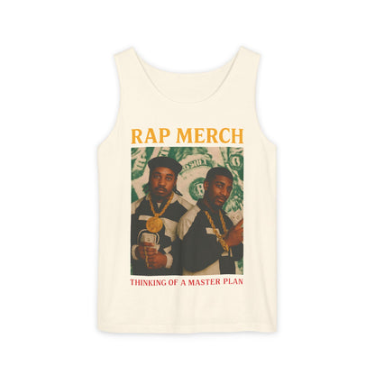 Rap Merch Garment-Dyed Tank Top - Unisex Music Apparel, Hip-Hop Fashion, Casual Summer Wear, Gift for Music Lovers, Festival Clothing