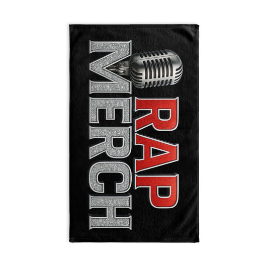 Rap Merch Microfiber Hand Towel, Hip-Hop Gift, Music Lovers Bathroom Decor, Unique Rapper Hand Towel, Stylish Gym Towel