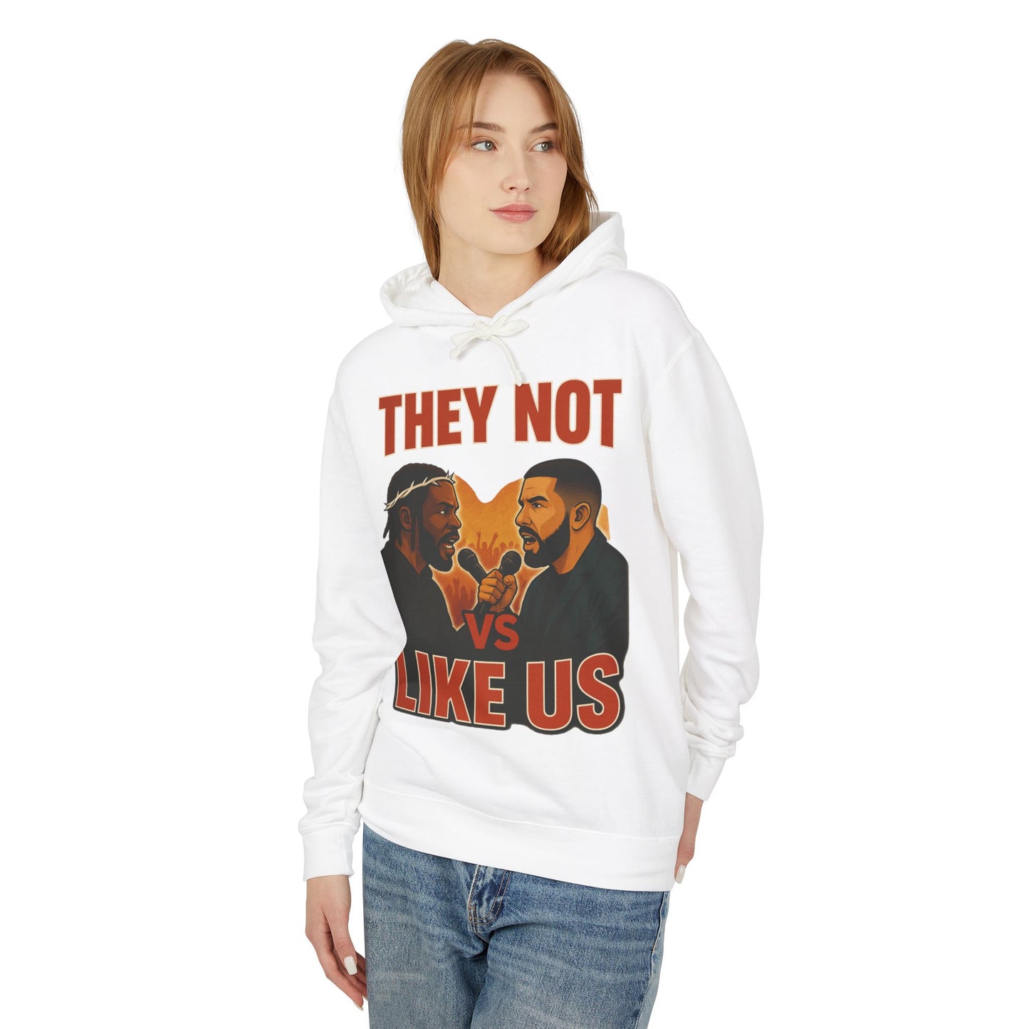 They Not Vs Like Us, Hoodie: Hip-Hop Vibes, Perfect Gift for Music Lovers, Casual Wear, Concerts, Festivals