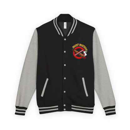 Trendy heavyweight varsity jacket for everyday streetwear Casual varsity jacket featuring unique air freshener design