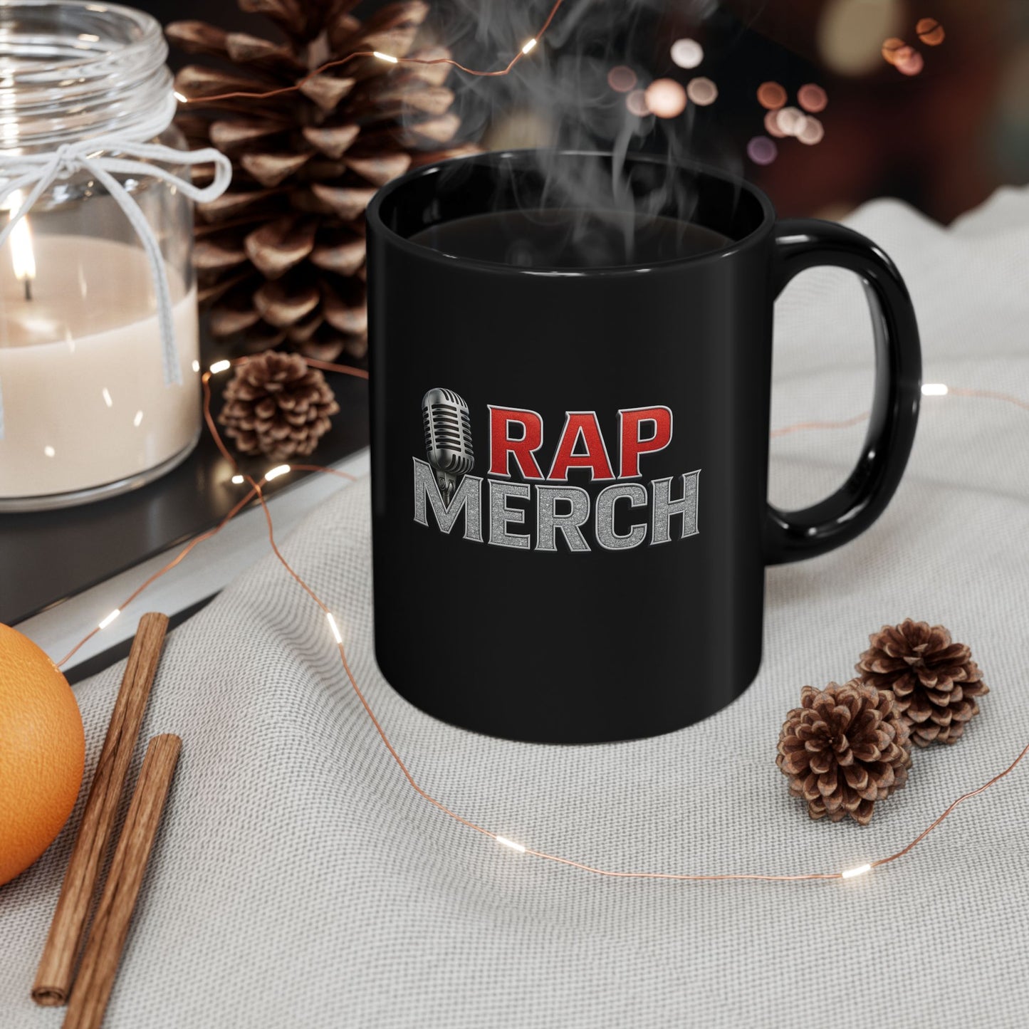 Rap Merch 2K Black Mug | Perfect for Music Lovers, Gift for Birthdays, Music Events, Coffee Lovers, Stylish Drinkware