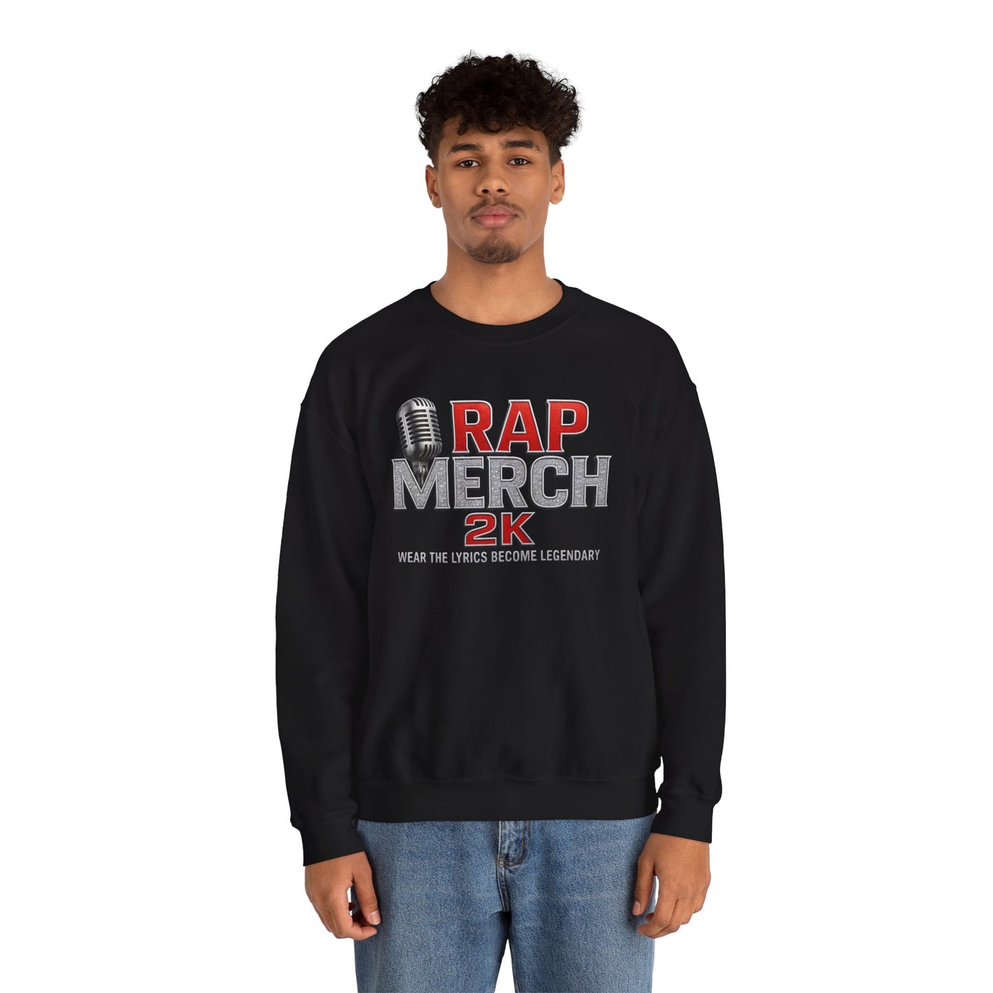 Rap Merchandise Crewneck Sweatshirt, Hip Hop Apparel, Streetwear Gift, Music Lover Sweater, Casual Unisex Sweatshirt