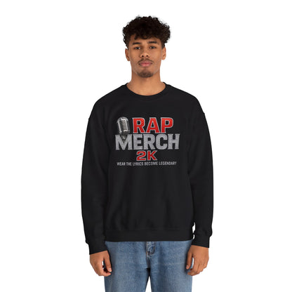 Rap Merchandise Crewneck Sweatshirt, Hip Hop Apparel, Streetwear Gift, Music Lover Sweater, Casual Unisex Sweatshirt