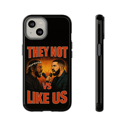 "Tough phone case, durable iPhone cover with funny design, perfect gift for Drake fans.