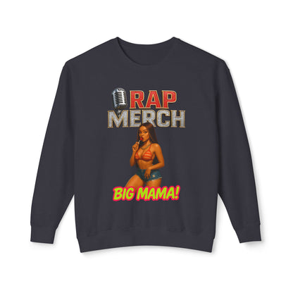Rap Merch Unisex Lightweight Crewneck Sweatshirt - Big Mama! Perfect for Streetwear Lovers, Music Fans, Gift for Hip Hop Enthusiasts, [...]
