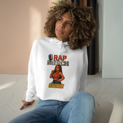 Rap-Themed Crop Hoodie, Cool Casual Hoodie, Music Lover Gift, Trendy Streetwear, Unique Graphic Sweatshirt, Everyday Comfort Wear