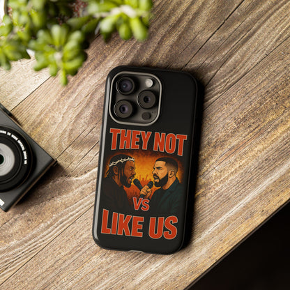 "Tough phone case, durable iPhone cover with funny design, perfect gift for Drake fans.