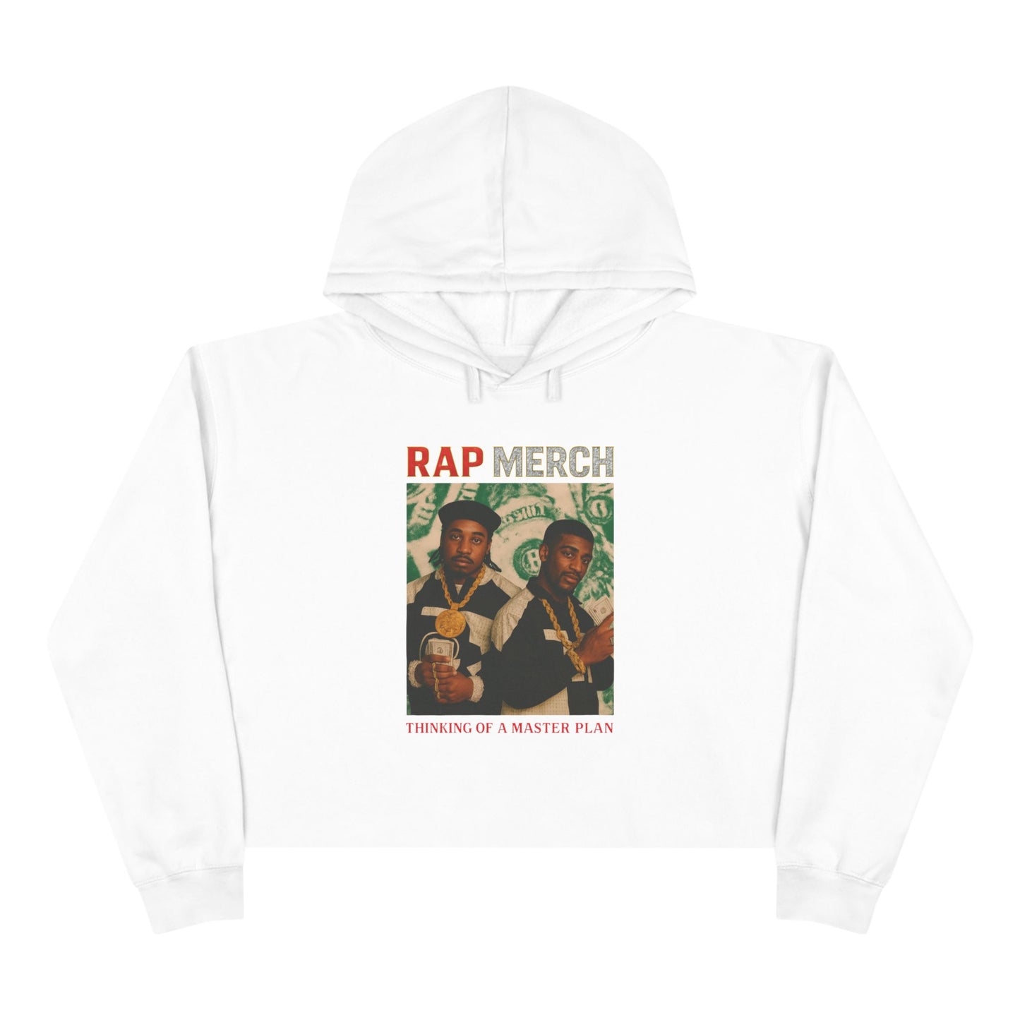 Vintage Rap Merch Crop Hoodie, Hip Hop Sweatshirt, Casual Streetwear, Gift for Music Lovers, Unisex Fashion