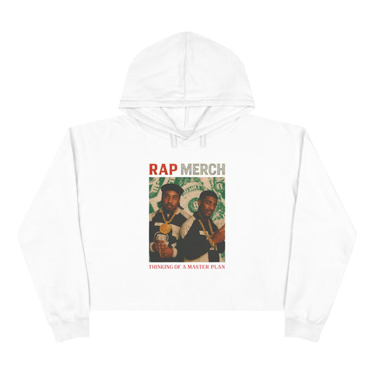 Vintage Rap Merch Crop Hoodie, Hip Hop Sweatshirt, Casual Streetwear, Gift for Music Lovers, Unisex Fashion