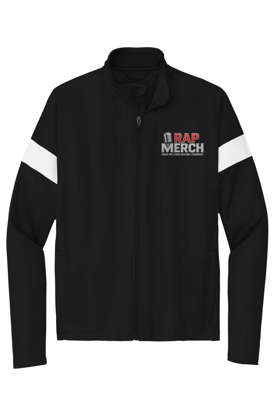 Rep Merch Logo Rep Merch Silver trim Mens Travel Full Zip Jacket – Blunt Busters