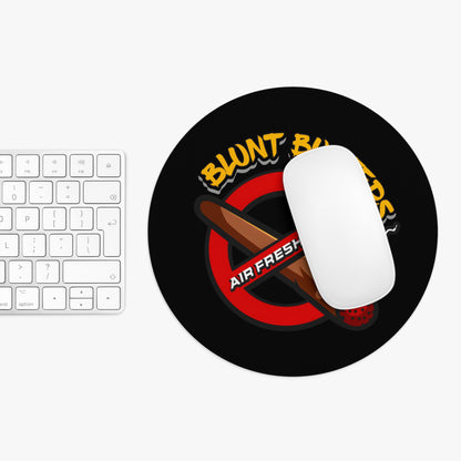 "Mouse pad with printed no smoking sign, fun desk accessory for home or office.