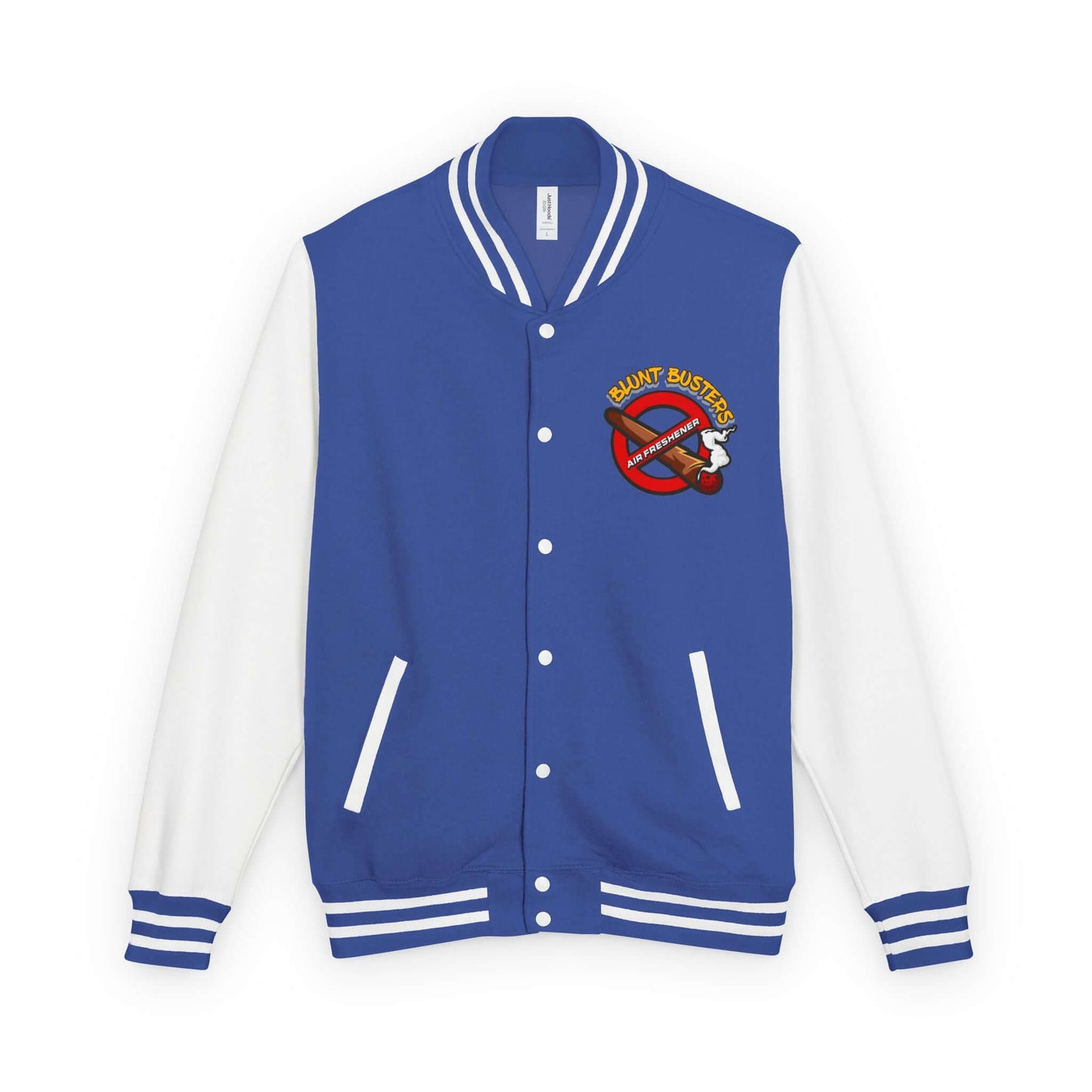Trendy heavyweight varsity jacket for everyday streetwear Casual varsity jacket featuring unique air freshener design