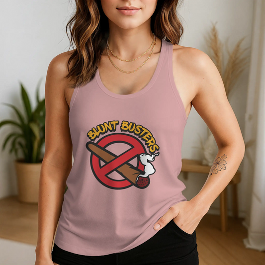 Bluntbusters Women`s Triblend Racerback Tank