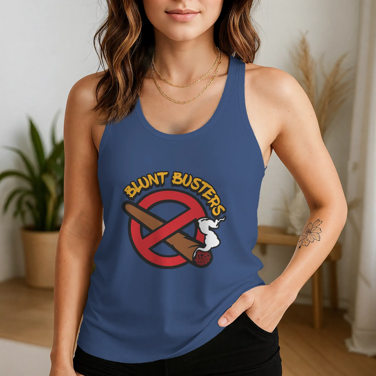 Bluntbusters Women’s Triblend Racerback Tank