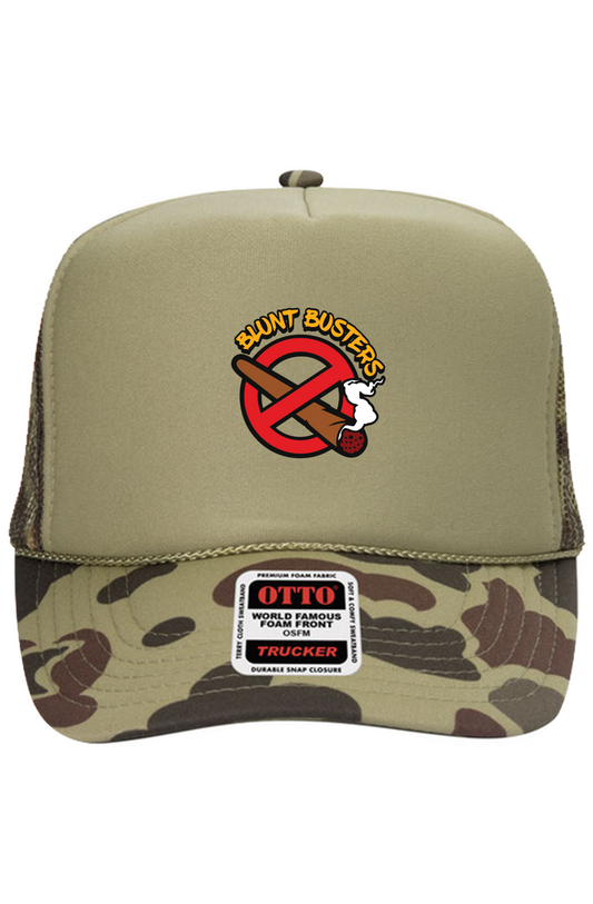 Bluntbusters 5 Panel High Crown Trucker Cap