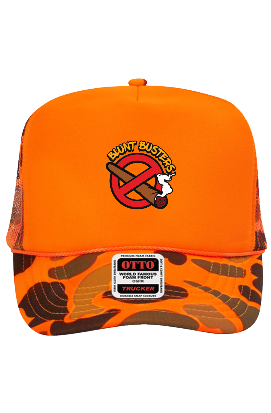 Bluntbusters 5 Panel High Crown Trucker Cap