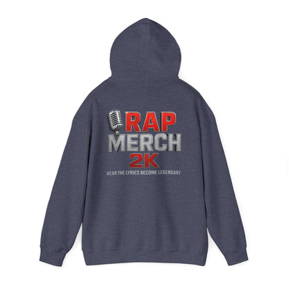 Rap Merch Hooded Sweatshirt, Unisex Rap Hoodie, Music Lover Gift, Cool Streetwear, Hip Hop Fashion, Celebrate Your Passion