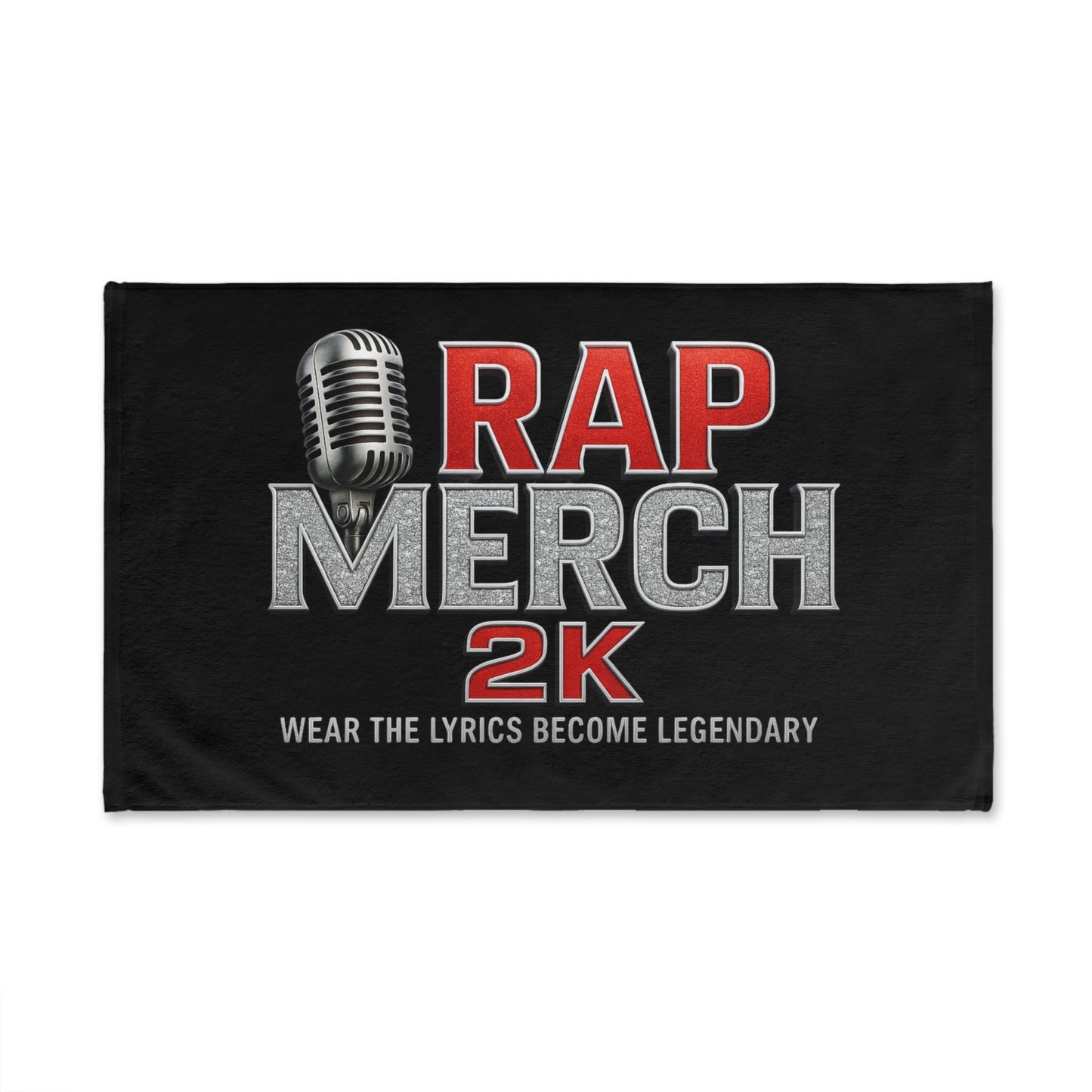 Rap Merch 2K Hand Towel - Music Lovers Gift, Unique Bathroom Decor, Hip Hop Merchandise, Shower Towel, Fun Rap Gift