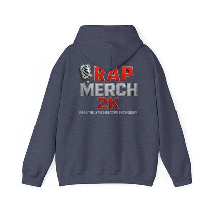 Rap Merch Hooded Sweatshirt, Unisex Rap Hoodie, Music Lover Gift, Cool Streetwear, Hip Hop Fashion, Celebrate Your Passion