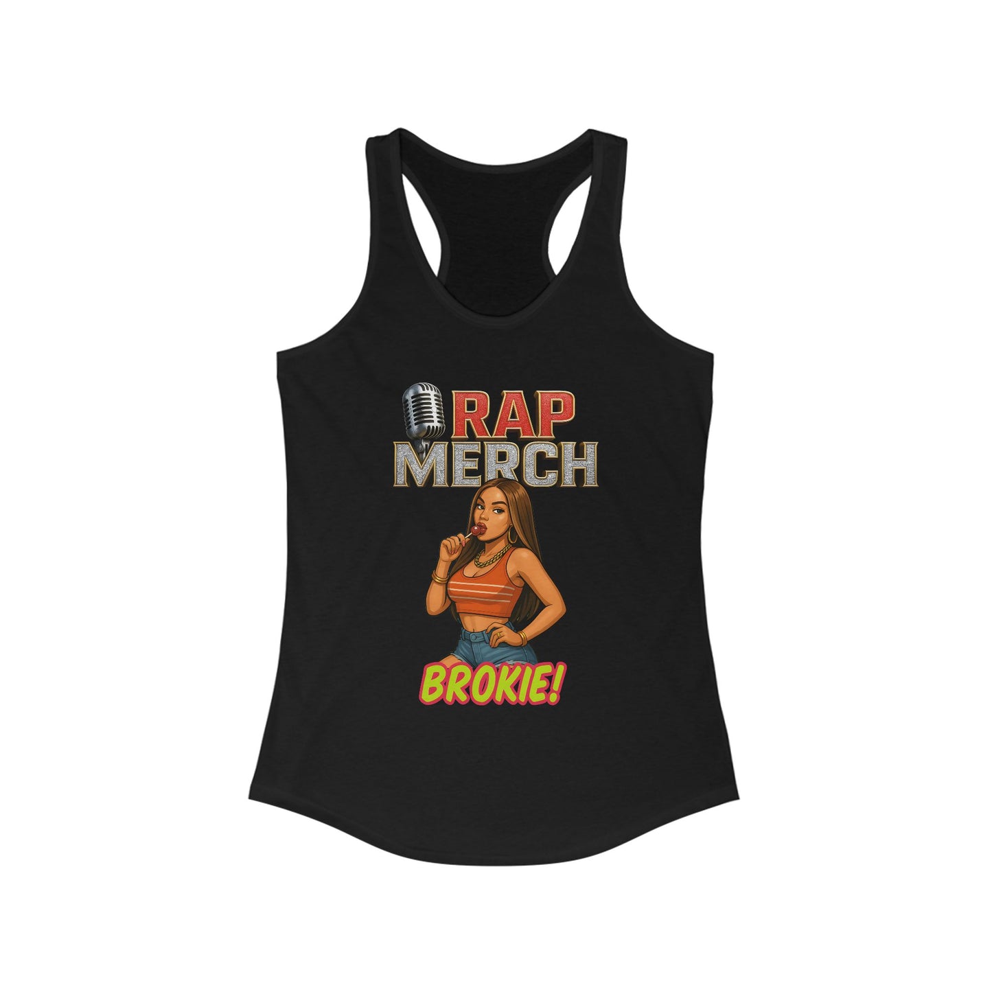 Rap Merch Women's Racerback Tank - Perfect for Concerts, Festivals, and Casual Wear, Hip Hop Style, Trendy Summer Outfit, Gift for [...]