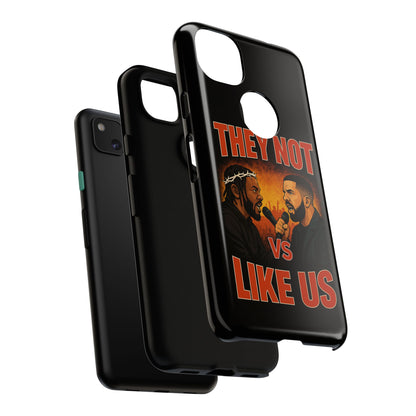 "Tough phone case, durable iPhone cover with funny design, perfect gift for Drake fans.