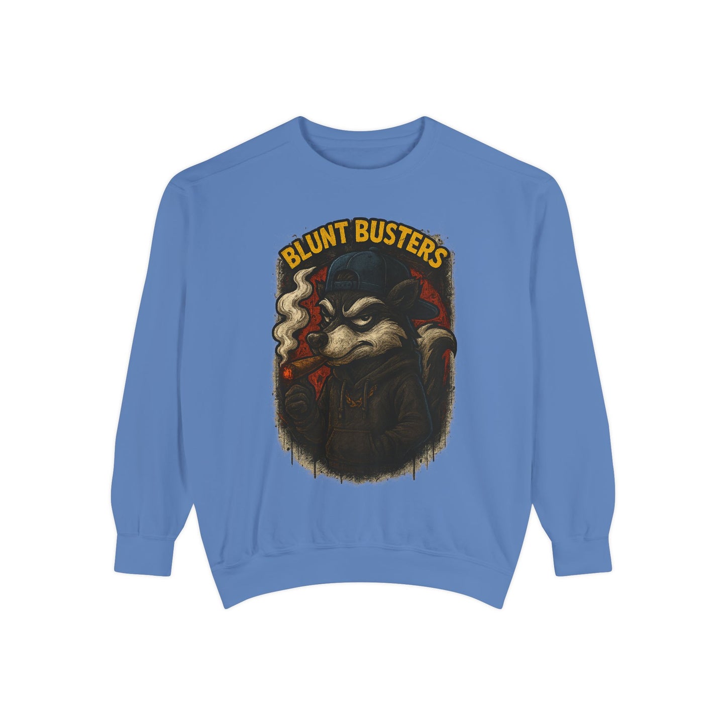 Blunt Busters Unisex Garment-Dyed Sweatshirt - Cozy, Unique Graphic Sweatshirt for Casual Style, Perfect for Gifts, Streetwear, Fall [...]